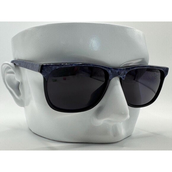 NEW Vintage Sunglasses | Non RX | Browline Rectangle Style | Black & Blue | #838 - Picture 1 of 10